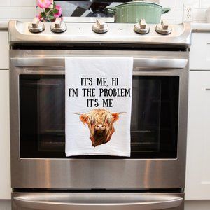 Taylor Swift Song Kitchen Tea Towel Handmade Kitchen Funny Cow Farmhouse Decor
